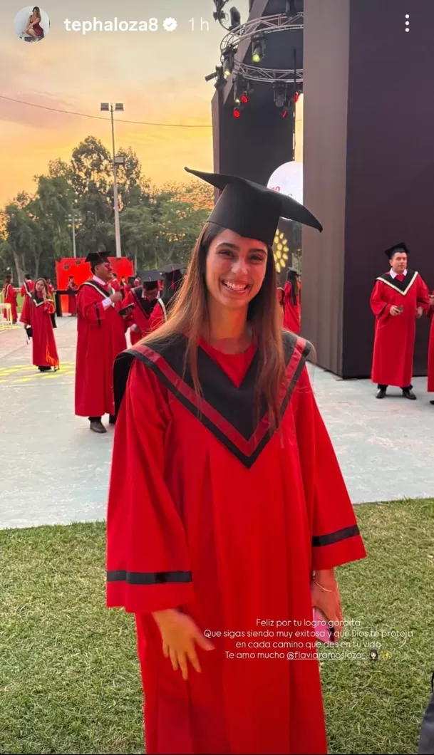 Tepha Loza felicitió a su sobrina Flavia tras graduarse / AméricaTV