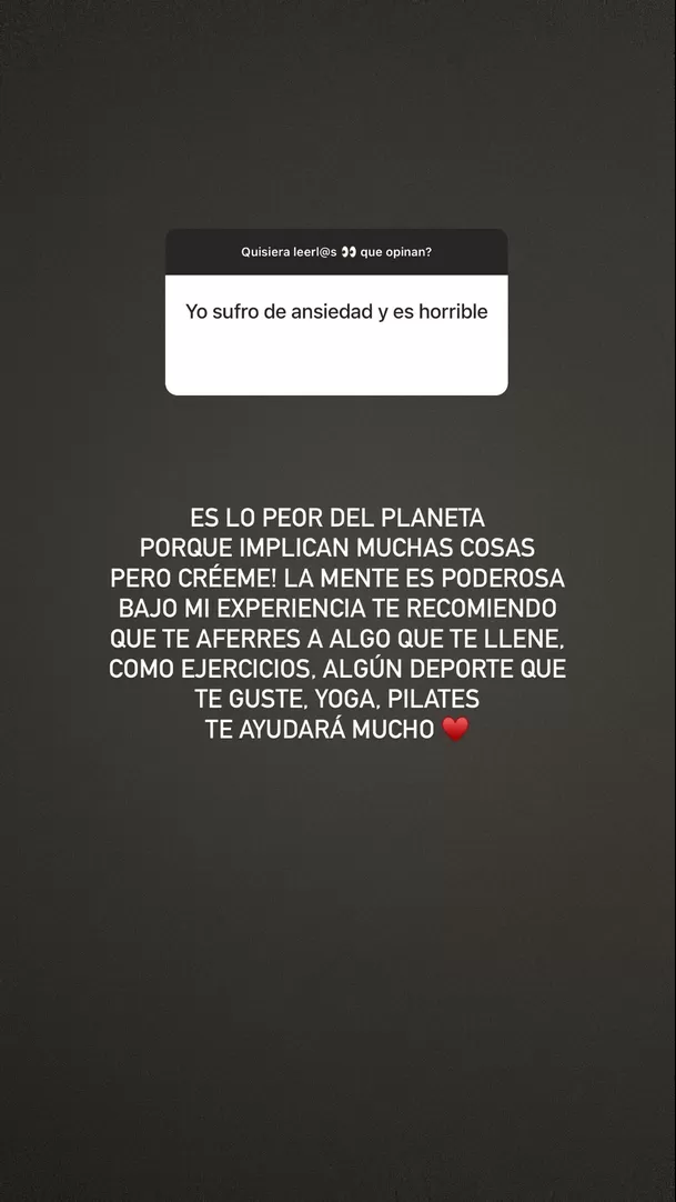 Tepha Loza se sinceró con sus seguidores de Instagram/Foto: Instagram