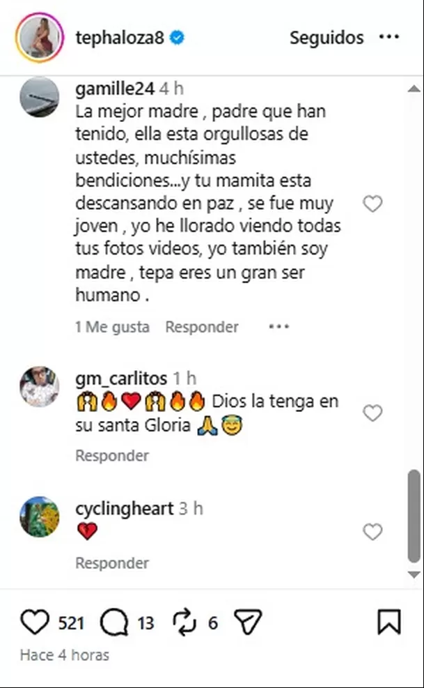 Usuarios reaccionaron al emotivo homenaje de Tepha Loza/ Captura Usuarios reaccionaron al emotivo homenaje de Tepha Loza/ Captura