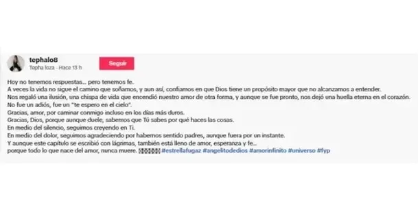 Tepha Loza conmovió al revelar la pérdida de su bebé / TikTok