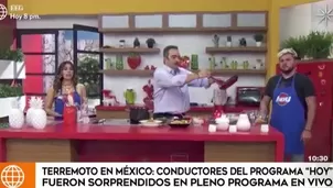 Los conductores del programa de Televisa guardaron la calma