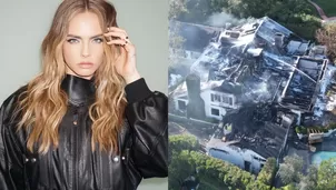 La mansión de Cara Delevingne en California quedó totalmente destruida /Instagram / X: @vsactu