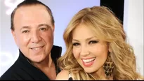 Thalía y Tommy Mottola