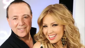 Thalía y Tommy Mottola