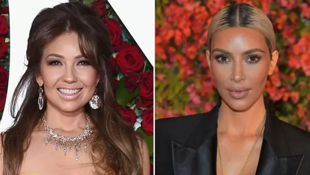 Thalía compara look de Kim Kardashian con uno que ella usó hace 30 años