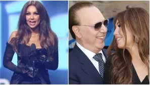 Thalia enterró rumores de divorcio con tremendo piropo a Tommy Mottola durante premiación