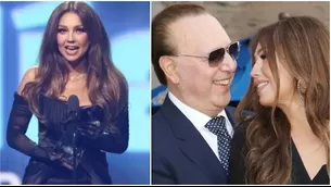 Thalia enterró rumores de divorcio con tremendo piropo a Tommy Mottola durante premiación