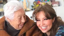 Thalía continúa afrontando días difíciles junto a Eva Mange. Video: Ig. Thalía Sodi