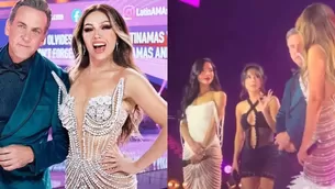 Thalía contó lo que realmente conversó con Becky G en los Latin AMAS 2024/Fotos y video: Instagram y TikTok