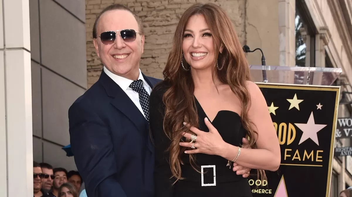 Tommy Mottola y Thalía. Fotos: Instagram