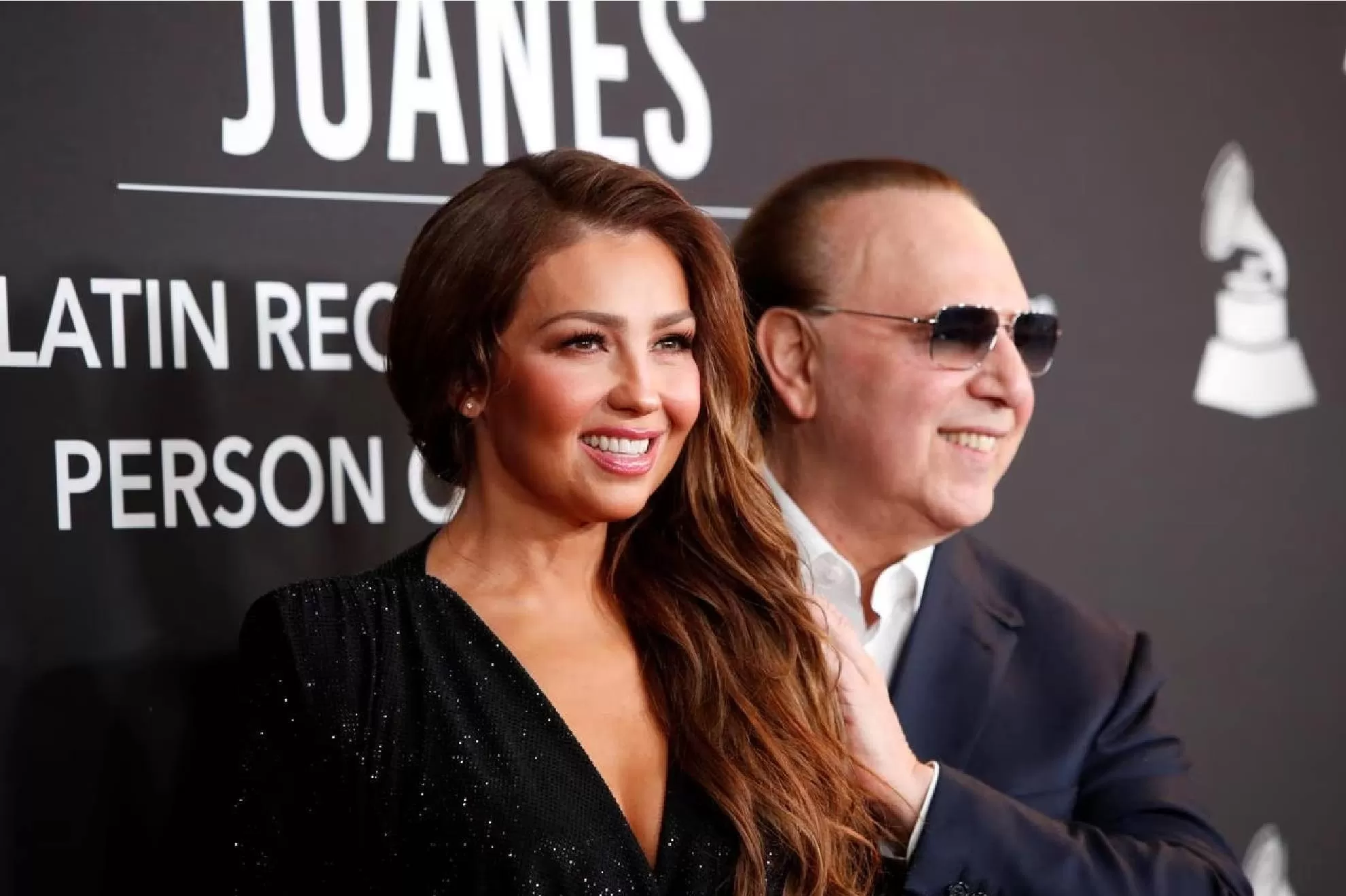 Tommy Mottola y Thalía. Fotos: Instagram