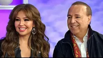 Thalía y Tommy Mottola