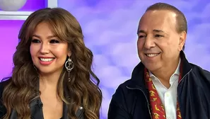 Thalía y Tommy Mottola