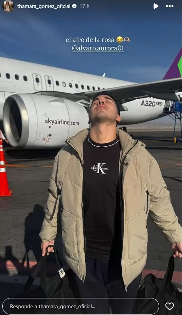 Thamara Gómez y Álvaro Aurora se fueron de viaje este fin de semana / Instagram
