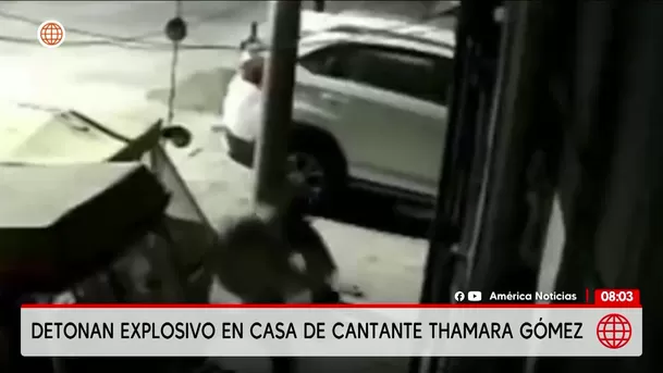 Un sujeto fue captado mientras dejaba un explosivo en casa de Thamara Gómez en Sullana / América Noticias