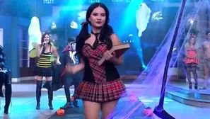 Thamara G&oacute;mez desfil&oacute; en la pasarela de &#039;En boca de todos&#039; por segunda vez (Foto: Captura Am&eacute;rica TV)