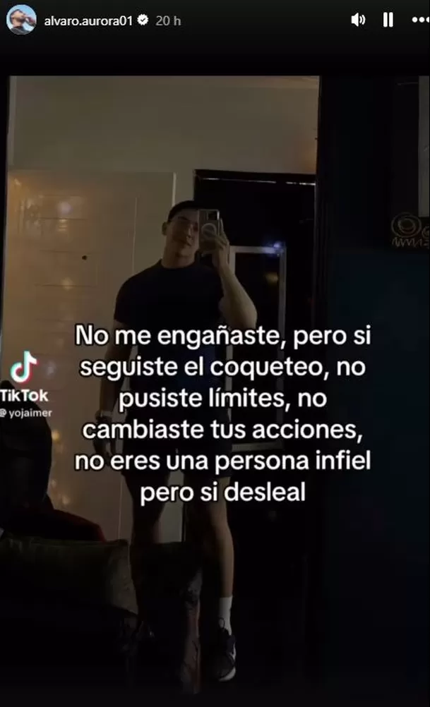 La presunta indirecta de Álvaro Aurora para Thamara Gómez tras terminar / Instagram La presunta indirecta de Álvaro Aurora para Thamara Gómez tras terminar / Instagram