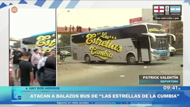 Atacan a balazos a bus de 'Las Estrellas de la Cumbia' / Domingo al Día Atacan a balazos a bus de 'Las Estrellas de la Cumbia' / Domingo al Día