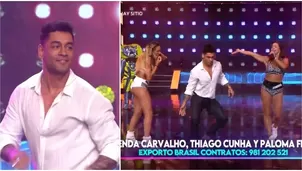 Thiago Cunha regresó a EEG con Exporto Brasil y sorprendió con sensual baile