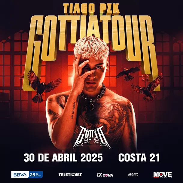 Tiago PZK hará vibrar a sus seguidores peruanos en abril de 2025 / Move Concerts Perú 