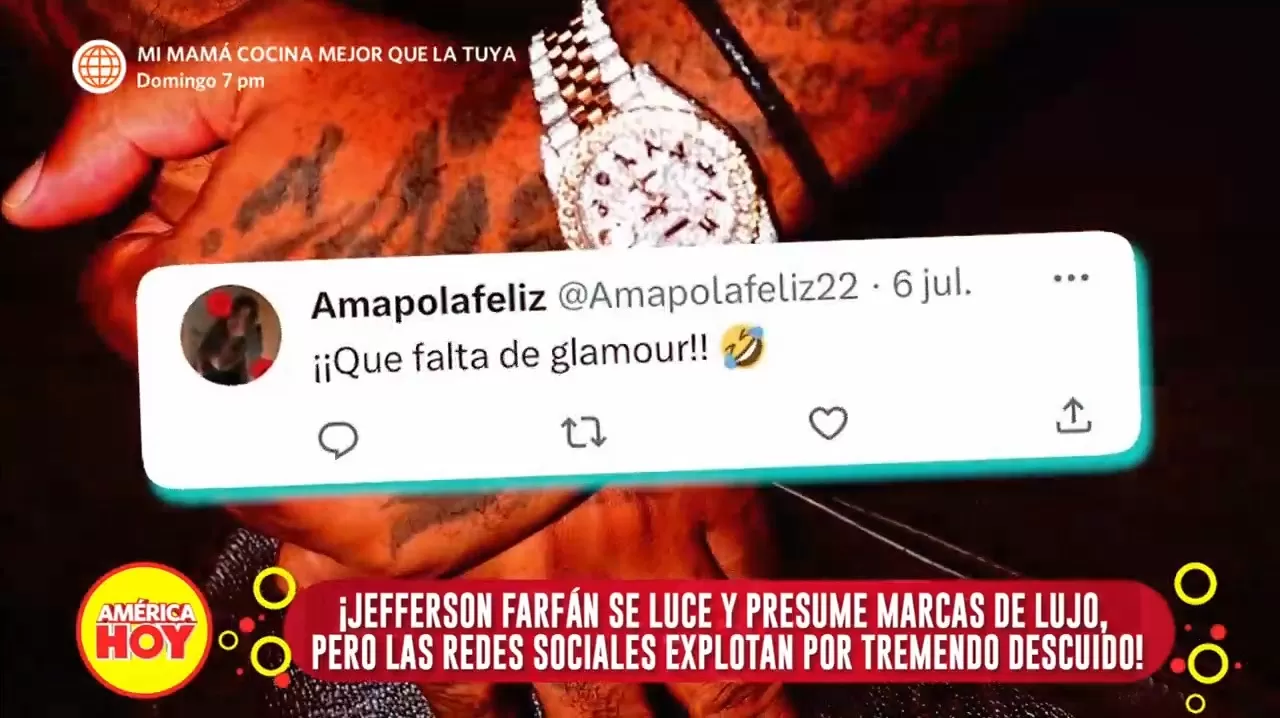 Comentarios sobre uñas de Jefferson Farfán / Twitter