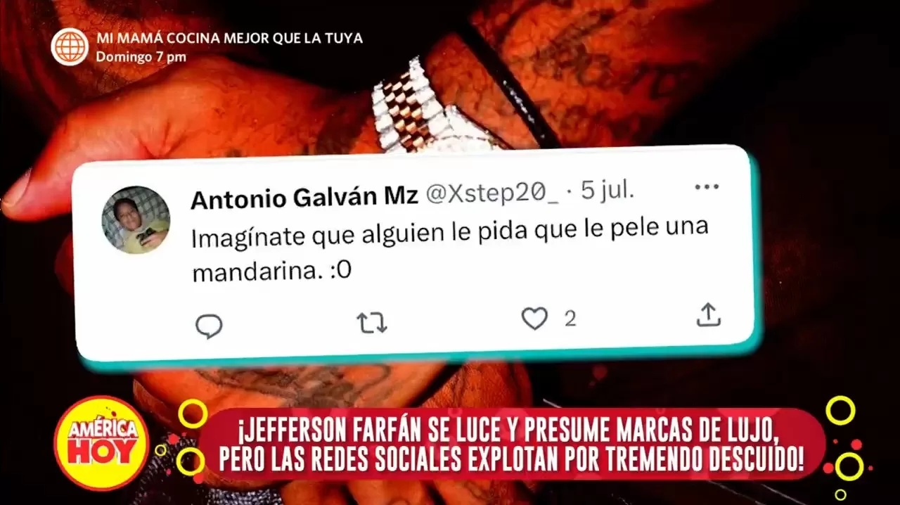 Comentarios sobre uñas de Jefferson Farfán / Twitter