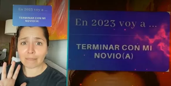 A inicios de año Yiddá Eslava realizó esta publicaciuón en su cuenta de TikTok/ Foto: América Hoy