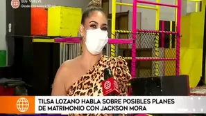 La exconductora habló de sus posibles planes de matrimonio con el luchador