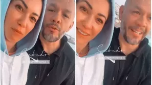 Tilsa Lozano y su pareja se encuentran en el sur 