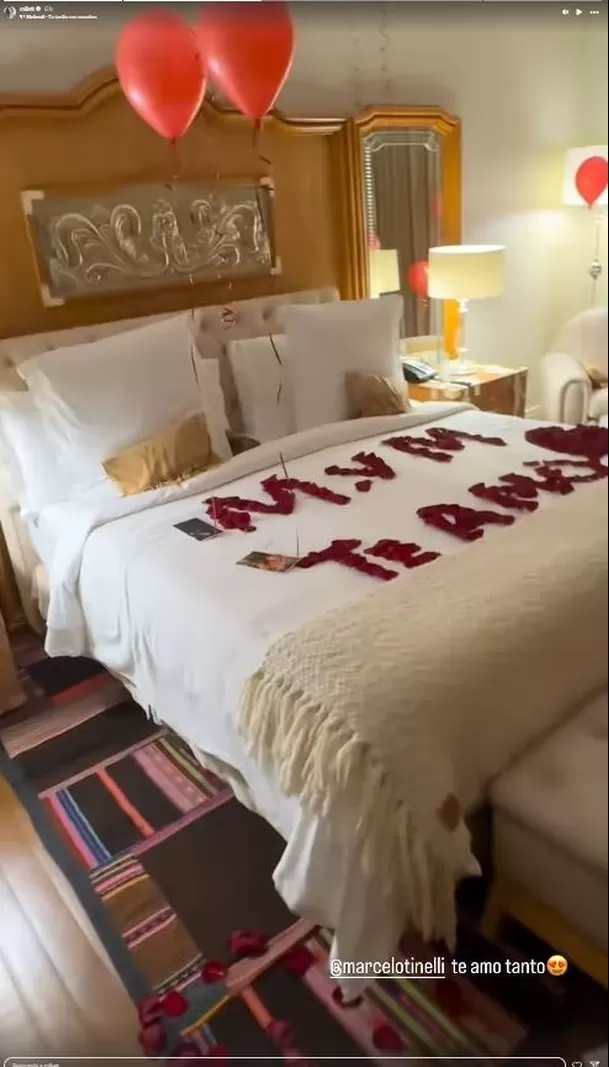 Marcelo Tinelli organizó una sorpresa para celebrar el cumpleaños número 33 de Milett Figueroa. Fuente: Instagram