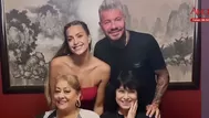 Tinelli disfruta sus días con la familia de Milett Figueroa