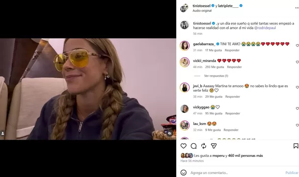 La diva argentina compartió imágenes de su primera prueba de vestuario y mostró su anillo de compromiso en su cuenta oficial de Instagram. Video: Instagram