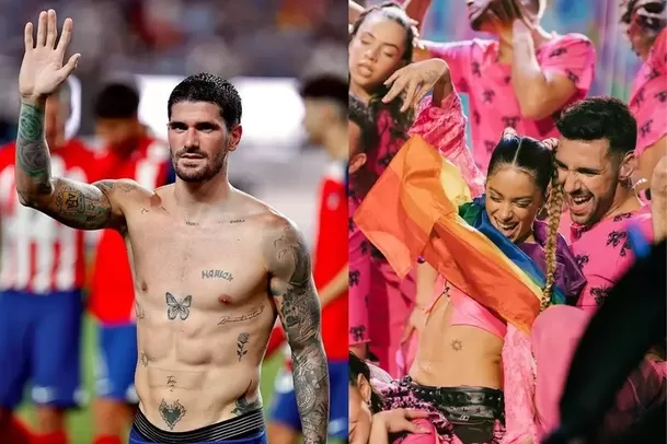 Rodrigo De Paul y Tini Stoessel lucen el mismo tatuaje. Fuente: Instagram