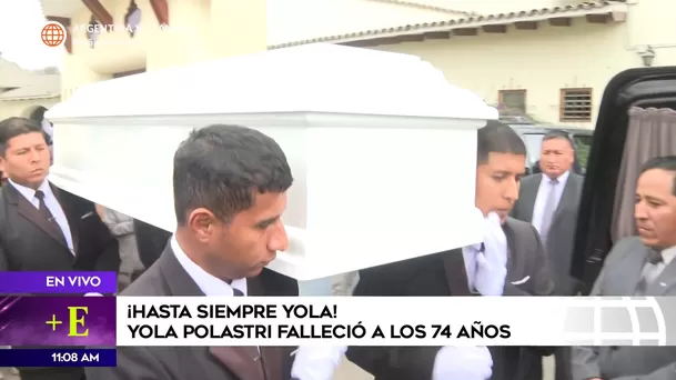 El cuerpo de Yola Polastri fue trasldado al Ministerio de Cultura/Foto: América Televisión