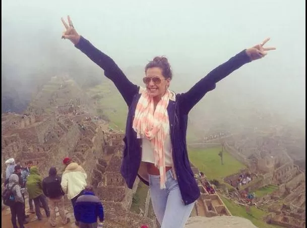 Milett Figueroa de turismo en Machu Picchu/ Foto: Archivo Instagram Milet Figueroa