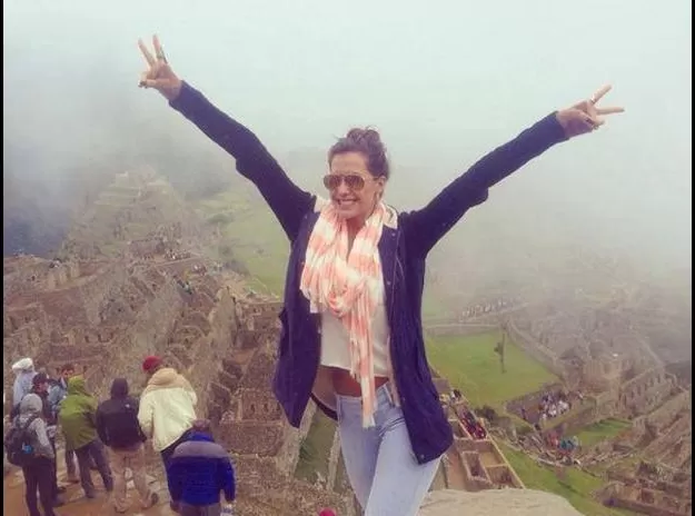 Milett Figueroa de turismo en Machu Picchu/ Foto: Archivo Instagram Milet Figueroa