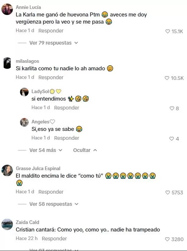 Burlas a Karla Tarazona por dedicarle canción a Christian Domínguez / TikTok 
