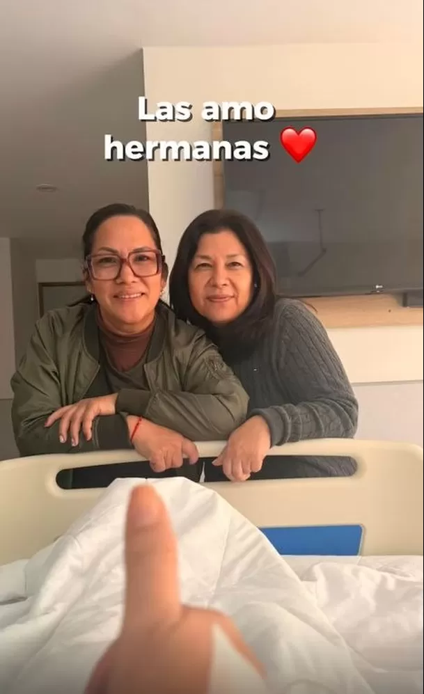 Las hermanas de Tula Rodríguez estuvieron pendientes de su salud / IG: @tulaperu Las hermanas de Tula Rodríguez estuvieron pendientes de su salud / IG: @tulaperu
