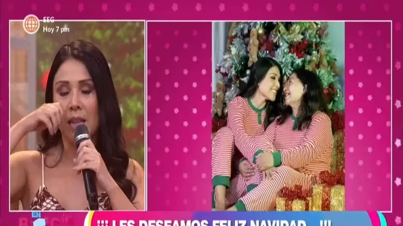 Tula Rodríguez llora en programa navideño: “Es la primera Navidad sin mi mamá”