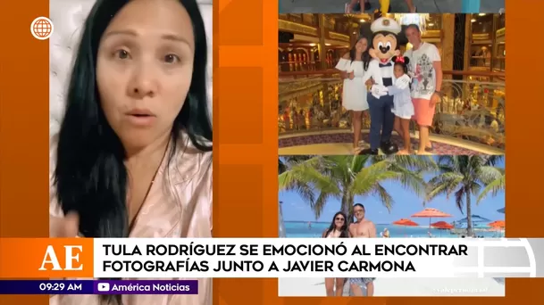 Tula Rodríguez encontró la cámara de fotos de Javier Carmona y no pudo evitar emocionarse / América Espectáculos 