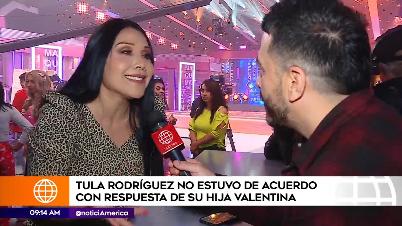 Tula Rodríguez no estuvo de acuerdo con respuesta de Valentina / América Espectáculos