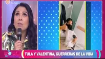 Tula Rodríguez se conmueve al hablar del estado de salud de su hija Valentina