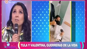 Tula Rodríguez se conmueve al hablar del estado de salud de su hija Valentina