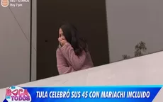 Tula Rodríguez y su reacción antes sorpresa de cumpleaños con mariachis - Noticias de trafico-de-terrenos