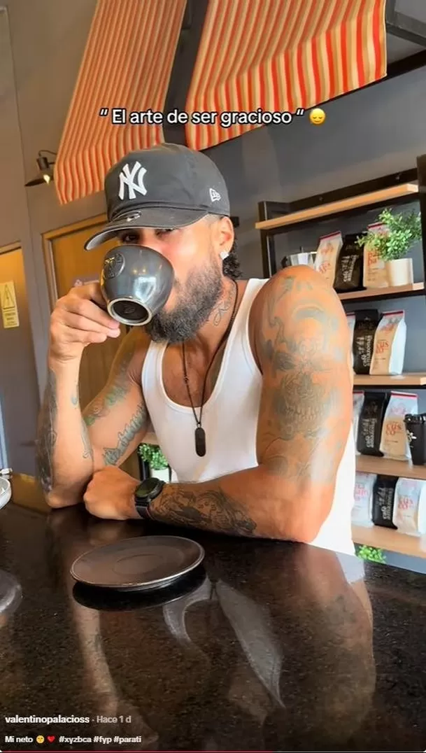 Valentino comprartió video con Gino Assereto / TikTok