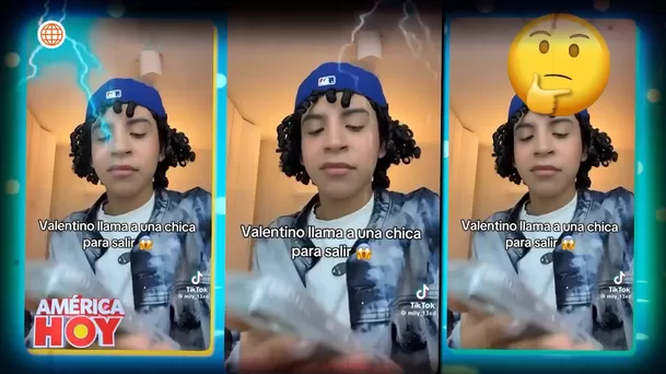 Valentino Palacios invita a una chica a salir en plena transmisión en vivo / Captura