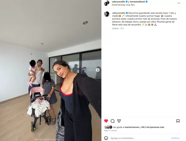 La influencer sorprendió al revelar que ella y el tablista mantuvieron en secreto durante un año y medio la compra de su primer hogar. Su nueva casa en Punta Hermosa tiene vista al mar y modernos acabados. Video: IG @valeryrevello La influencer sorprendió al revelar que ella y el tablista mantuvieron en secreto durante un año y medio la compra de su primer hogar. Su nueva casa en Punta Hermosa tiene vista al mar y modernos acabados. Video: IG @valeryrevello