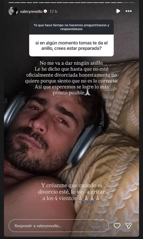 Valery Revello decidió romper su silencio en Instagram y referirse directamente al proceso de divorcio que aún la une a Sergio Peña. Foto: Instagram