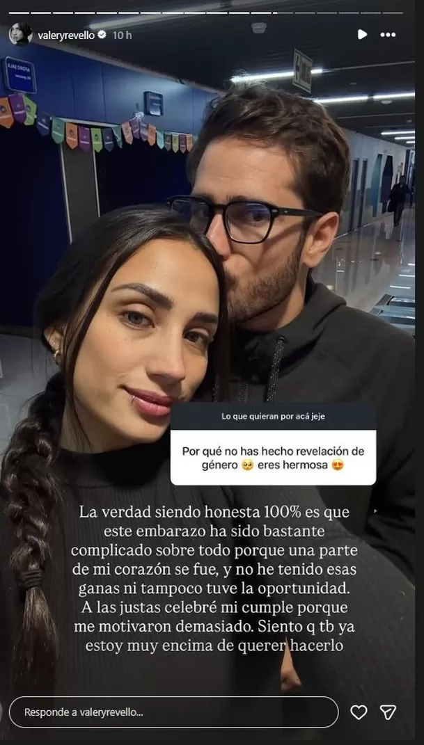 Valery Revello aún no revela el sexo de su bebé y cuenta qué la frenó para hacer su gender reveal. Foto: IG @valeryrevello