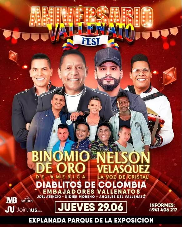 Vallenato Fest 2023: Binomio de Oro regresa al Perú con imperdible show